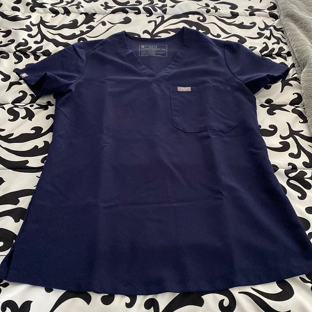 This is an xxs figs scrub top. Still looks new!